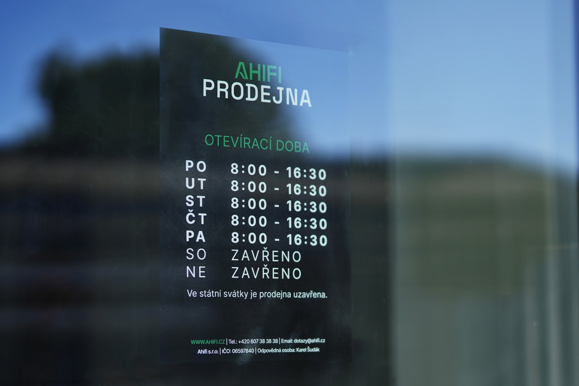 Změna otevírací doby prodejny Ahifi – od 1. 7. máme otevřeno do 16:30