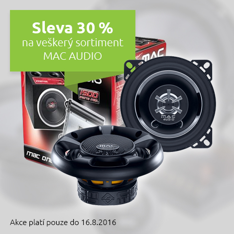 sleva 30 % na MAC AUDIO