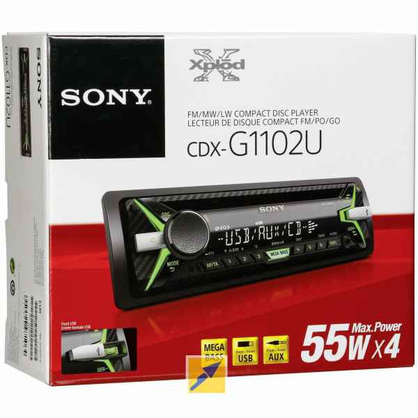 Autoradio Sony CDX-G1102U 4 x 55 W noir - Cdiscount Auto