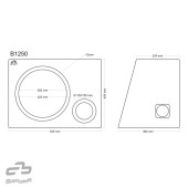 Bassreflexová ozvučnice Basser B1250 Black