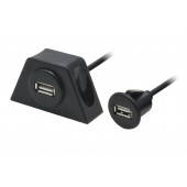 USB extension cable with holder