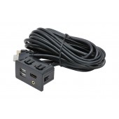 HDMI + 2x USB + JACK socket with cable