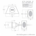 USB prodlužovací kabel Sinustec USB-2