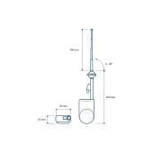 Anténa Blaupunkt Autojet 25 Chrome