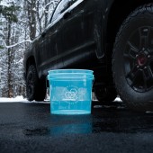 Carbon Collective 13L Detailing Wheel Bucket - Clear Teal
