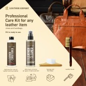Un set mic de produse cosmetice auto din piele Leather Expert - Kit de îngrijire a genților din piele