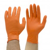 Mănușă din nitril rezistentă chimic Black Mamba Orange Nitril Glove - L