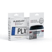 Plexiclick - transparent Czech license plate holder