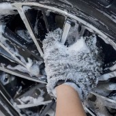 Mikrovláknová rukavice na mytí kol Purestar Double Twist Wheel Mitt