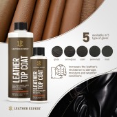 Lac poliuretan pe piele Leather Expert - Leather Top Coat (50 ml) - mat