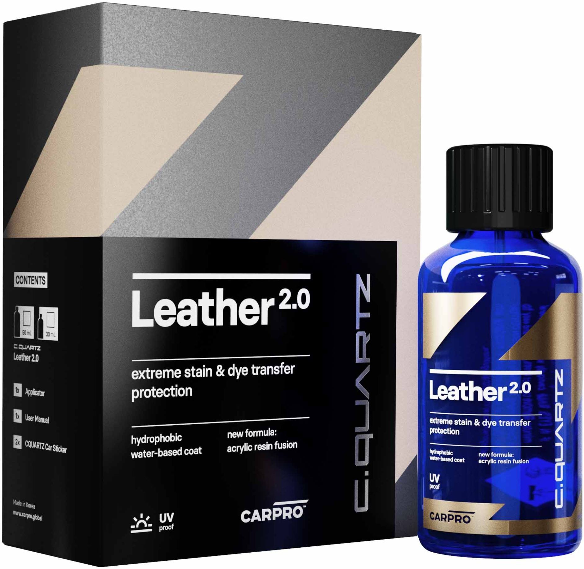 Keramická ochrana kůže CarPro CQuartz Leather 2.0 (50 ml)