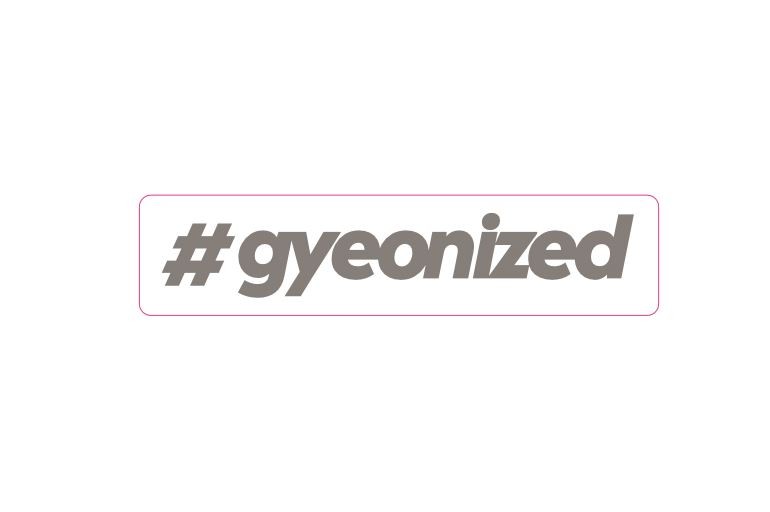 Samolepka Gyeon #gyeonized Sticker Silver (17,9x100 mm)