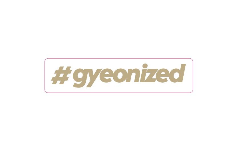 Samolepka Gyeon #gyeonized Sticker Gold (17,9x100 mm)