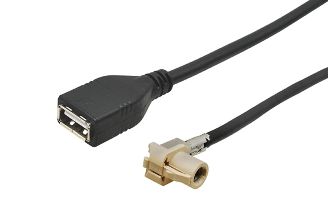 Prodlužovací kabel 4carmedia FAKRA-HSD-USB-F