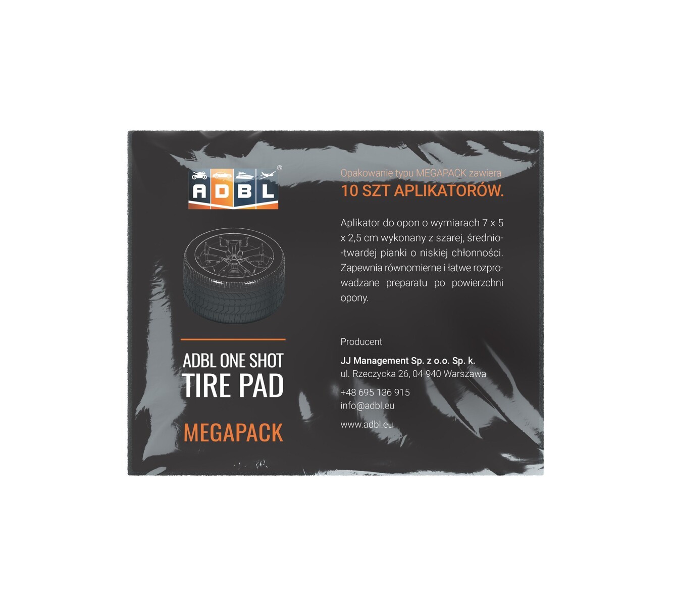 Aplikátory na pneumatiky ADBL One Shot Tire Pad Megapack