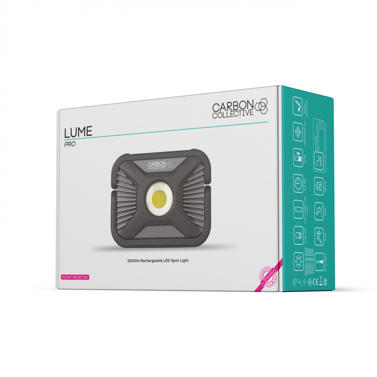 Světlo Carbon Collective Rechargeable Heavy Duty Spot Light – LUME Pro