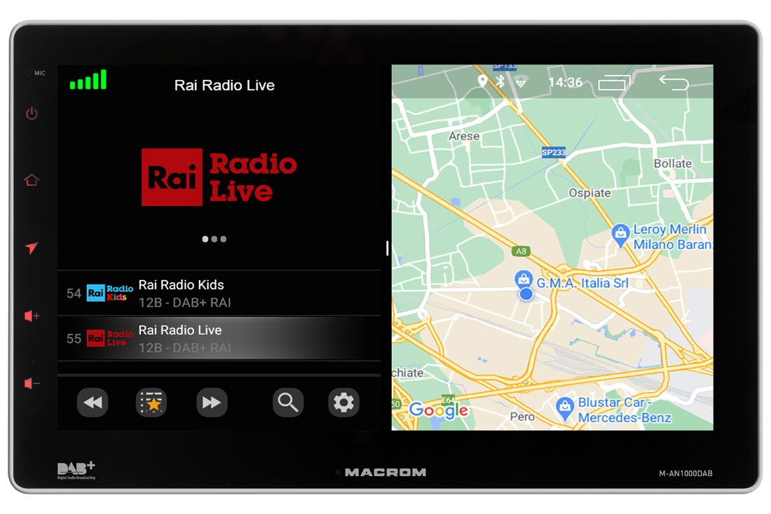 Autorádio Macrom M-AN1000DAB