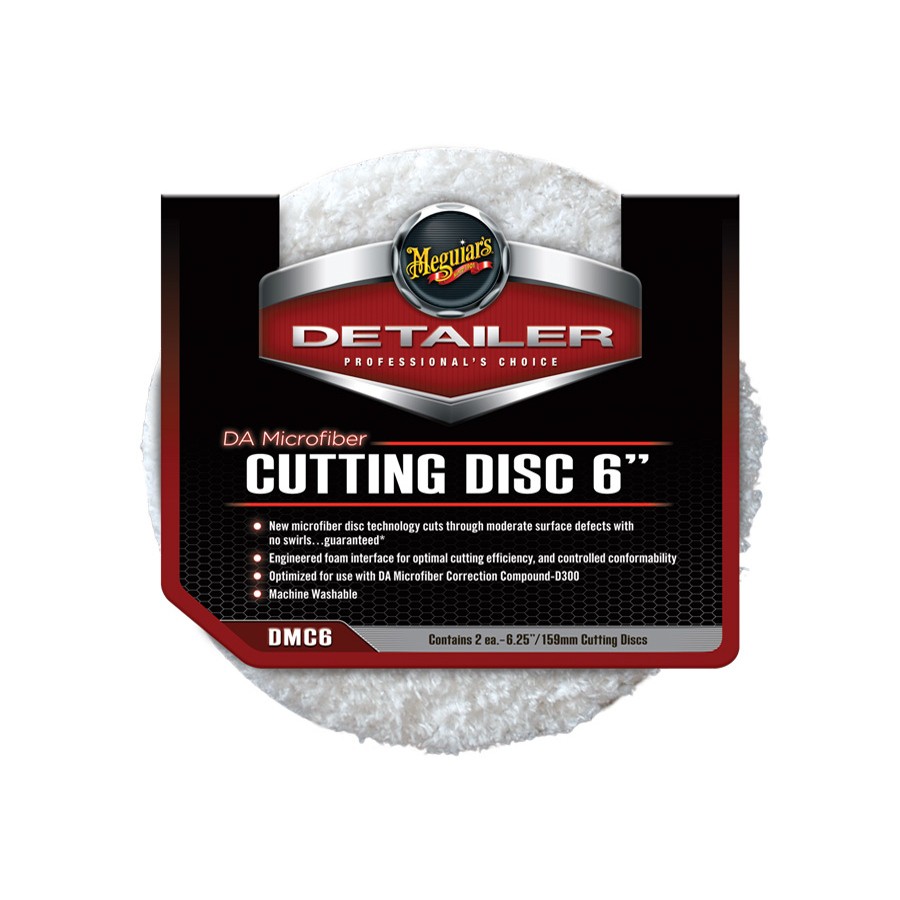 Meguiars DA Microfiber Cutting Disc 6" - lešticí mikrovláknový kotouč, 6palcový (2 kusy) DMC6