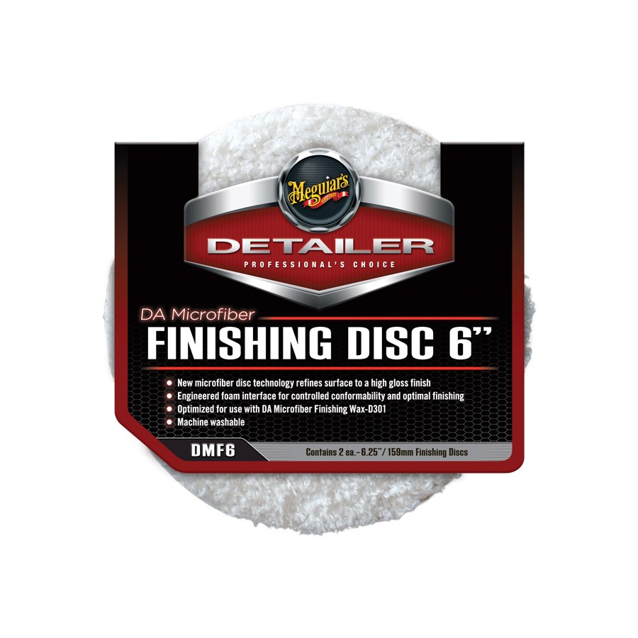 Meguiar's DA Microfiber Finishing Disc 6" - finišovací mikrovláknový kotouč, 6palcový (2 kusy) DMF6