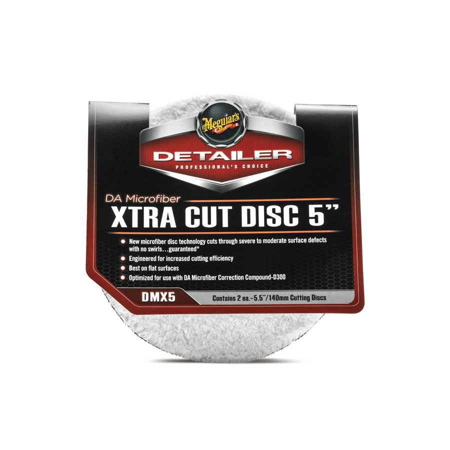Meguiar's DA Microfiber Xtra Cut Disc 5" - extra abrazivní mikrovláknový lešticí kotouč, 5palcový (2 kusy) DMX5