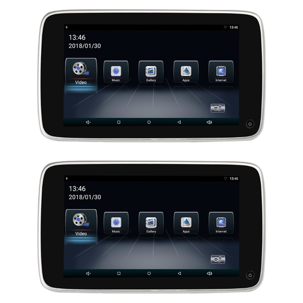Set LCD monitorů 10,8" OS Android/USB/SD s držákem na opěrku pro VOLVO ds-x108Vo
