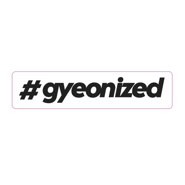 Samolepka Gyeon #gyeonized Sticker Black (17,9x100 mm)