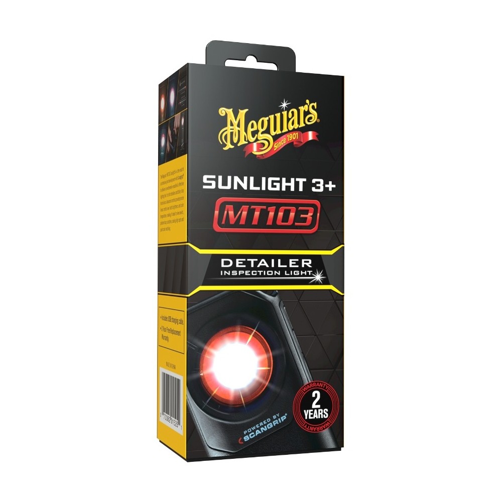 Meguiar's Sunlight 3+ - detailingová lampa pro hledání defektů laku, nastavitelná teplota světla a intenzita