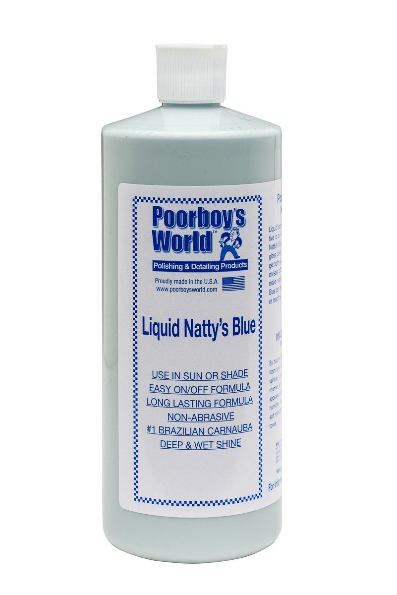Tekutý karnaubský vosk Poorboy's Liquid Natty's Blue Wax (946 ml)