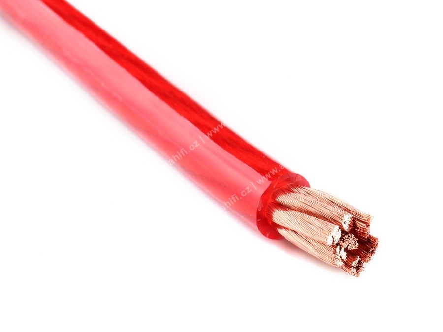 Červený napájecí kabel Gladen PP 10 Red