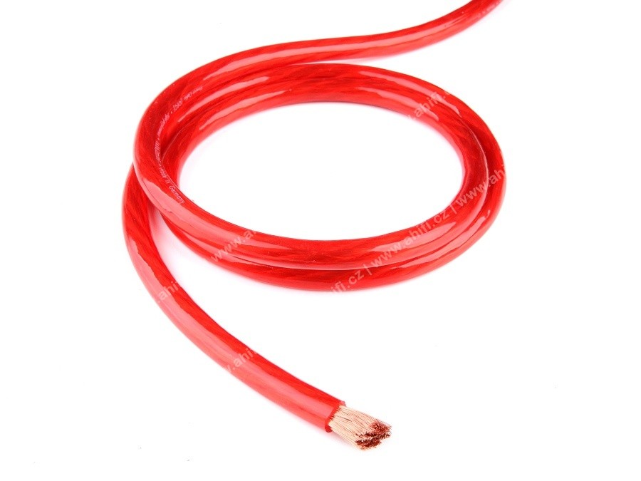 Červený napájecí kabel Gladen PP 35 Red