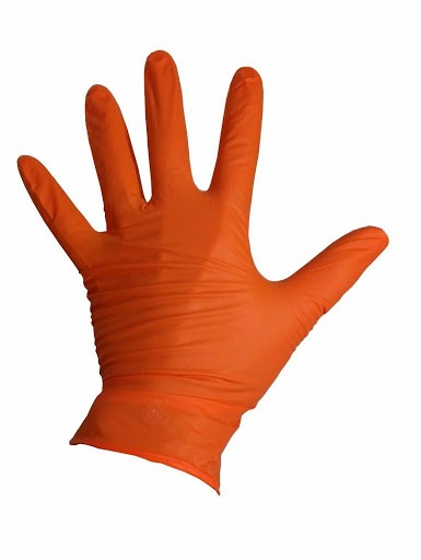 Chemicky odolná nitrilová rukavice Black Mamba Orange Nitrile Glove - L