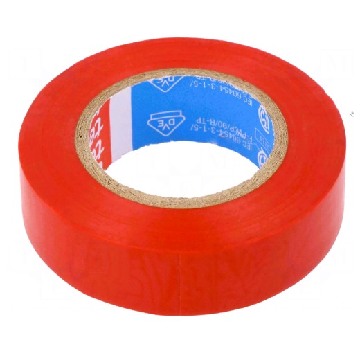 Insulating tape Tesa 53988 PVC 50/25 red