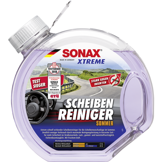 Sonax Xtreme лятна течност за чистачки - 3000 ml