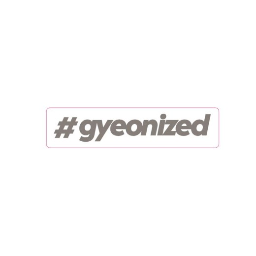Autocolant Gyeon #gyeonized Autocolant Argintiu (17,9x100mm)