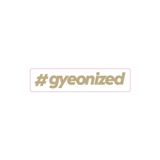 Gyeon Sticker #gyeonized Sticker Gold (17.9x100mm)