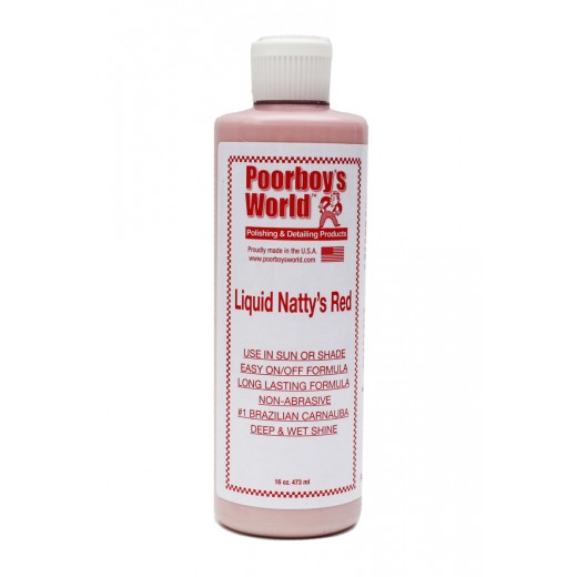 Tekutý vosk zvýrazňující hloubku a lesk Poorboy's Liquid Natty's Red Wax (473 ml)