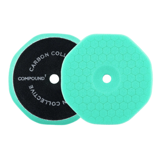 Brusný kotouč Carbon Collective HEX Foam Polishing Pad (Compound 1 - Green) - 5″ (125 mm)