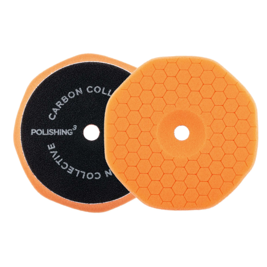 Lešticí kotouč Carbon Collective HEX Foam Polishing Pad (Polishing 3 - Orange) - 5″ (125 mm)