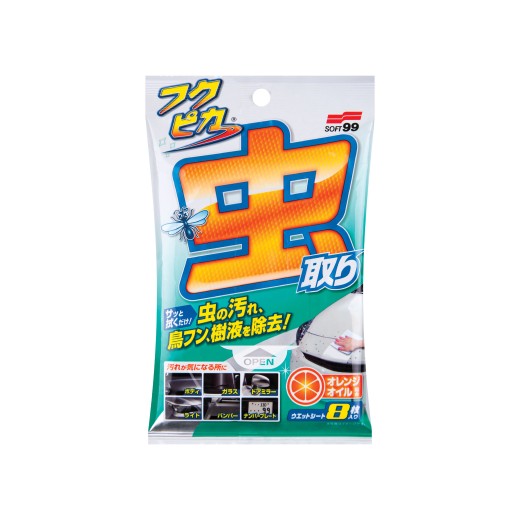 Ubrousky na ptačí trus a zbytky hmyzu Soft99 Fukupika Bugs & Droppings Wipes