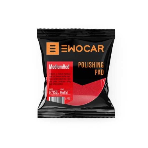 Ewocar MediumRed Medium Cut Polishing Pad 45/35 mm