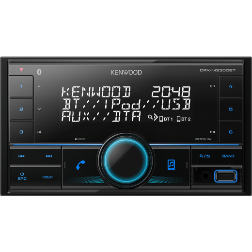 Radio auto 2DIN fara mecanica Kenwood DPX-M3300BT