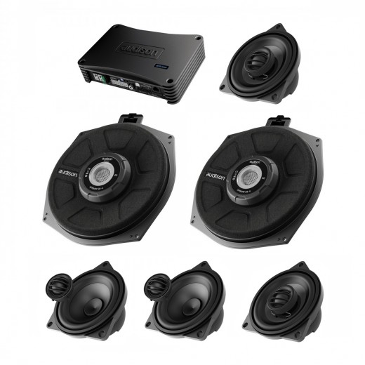 Complete Audison sound system with DSP processor for BMW X3 (E83) with basic audio system