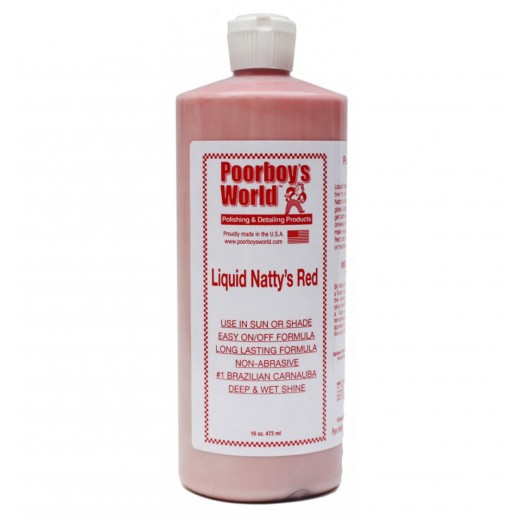 Tekutý vosk zvýrazňující hloubku a lesk Poorboy's Liquid Natty's Red Wax (946 ml)