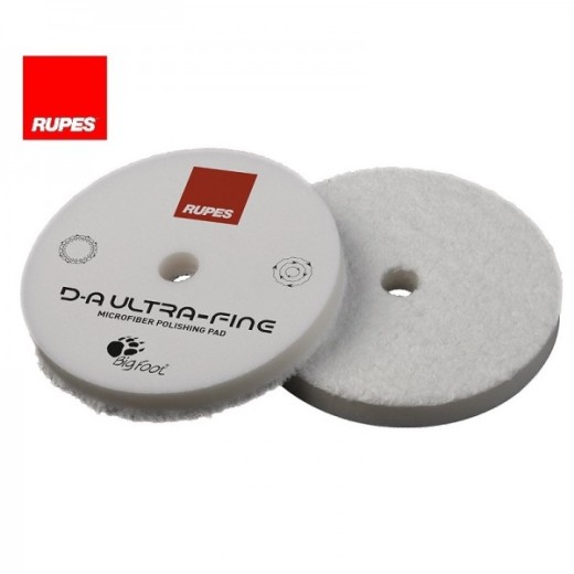 RUPES D-A Ultra-Fine Microfiber Pad 125/130 mm - Mikrovláknový DA pad pro vysoký lesk a dokonalý finiš