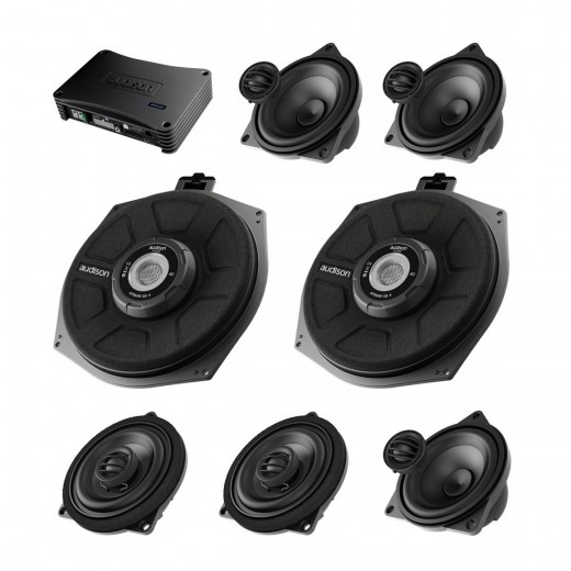 Complete Audison sound system with DSP processor for BMW X3 (E83) with Hi-Fi Sound System