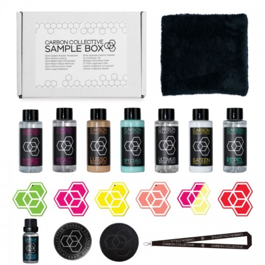 Комплект мостри автокозметика Carbon Collective 2017 Sample Box & Platinum Glass 15ml