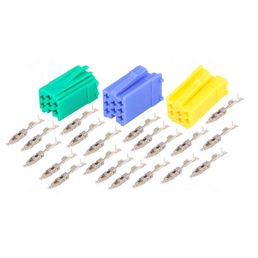 Set of Mini ISO connectors with pins 4carmedia 361441