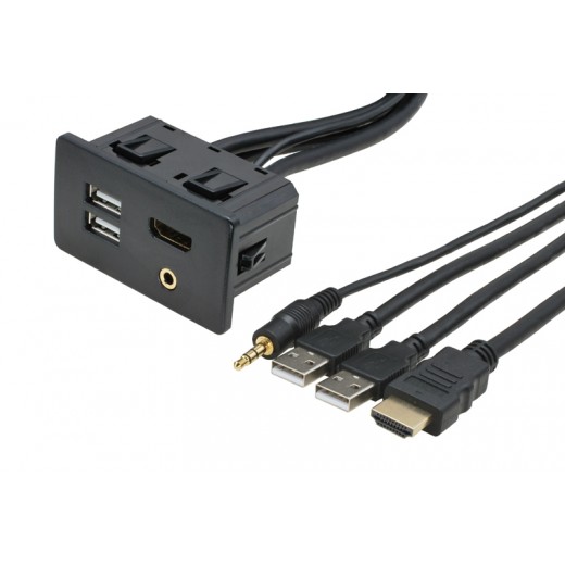 HDMI + 2x USB + mufa JACK cu cablu