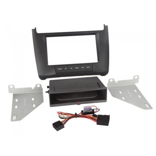 Car radio reduction frame with Inbay charging Volkswagen Polo V