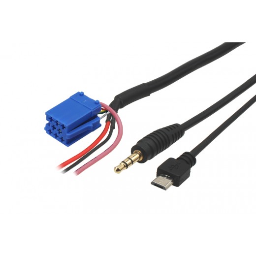 AUX a micro USB adaptér pro OEM Blaupunkt